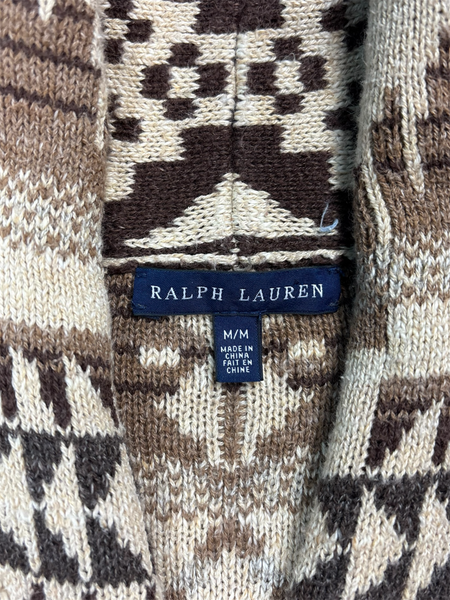 Ralph Lauren aztec collared cardigan sweater - M