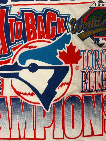 1993 Toronto Blue Jays Back to Back World Series Champions tee - XL