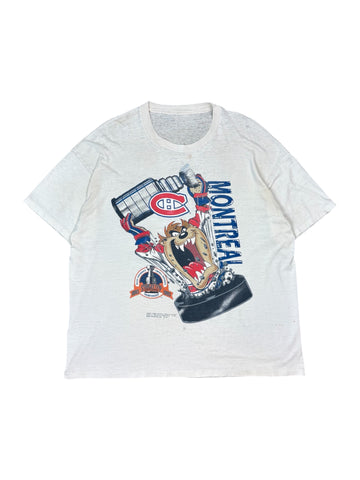 Vintage 1993 Montreal Canadiens Stanley Cup Taz tee - XL