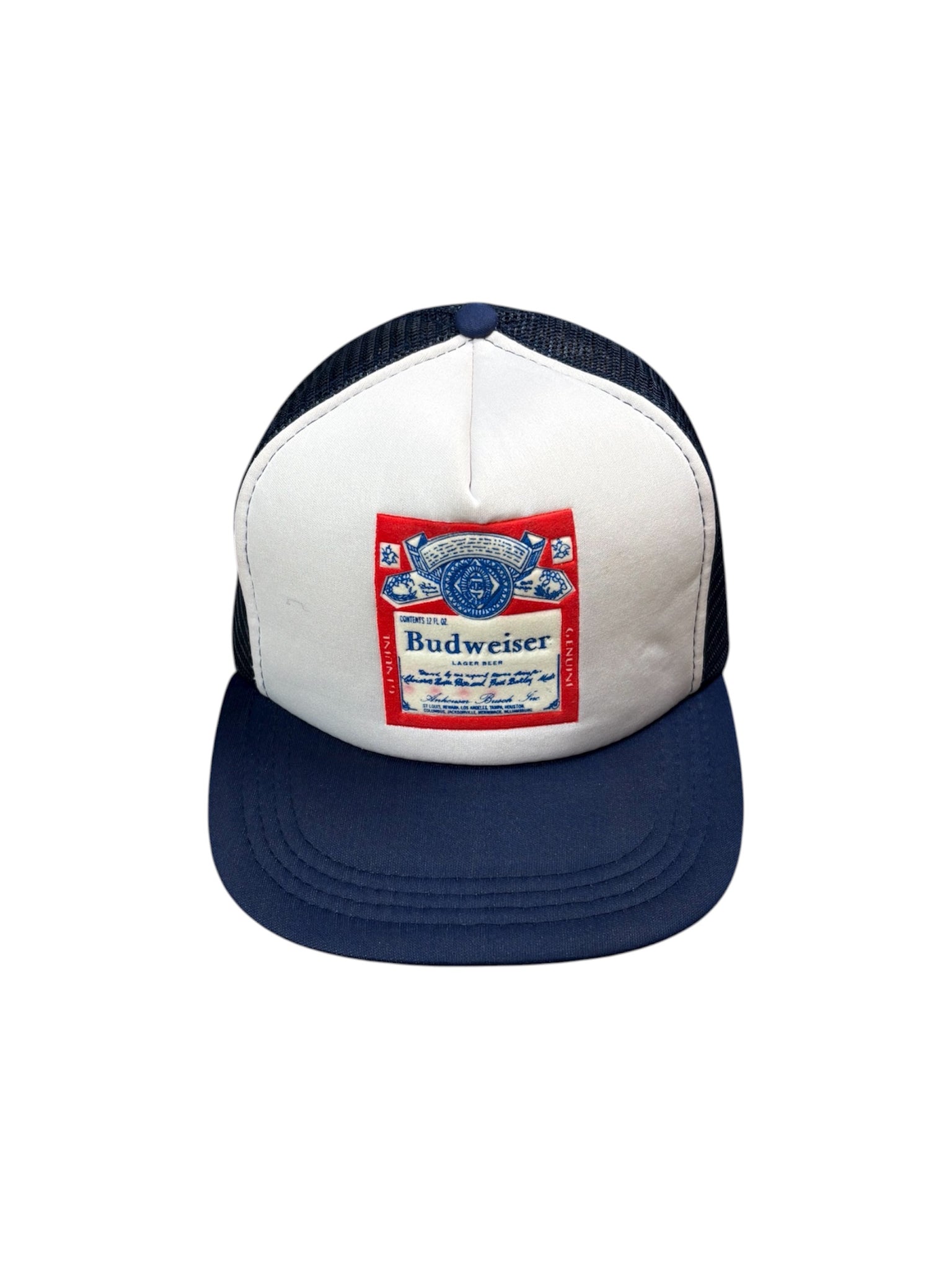 Vintage Budweiser snapback trucker hat