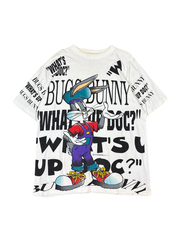 Vintage 1995 Bugs Bunny all over print tee - XL