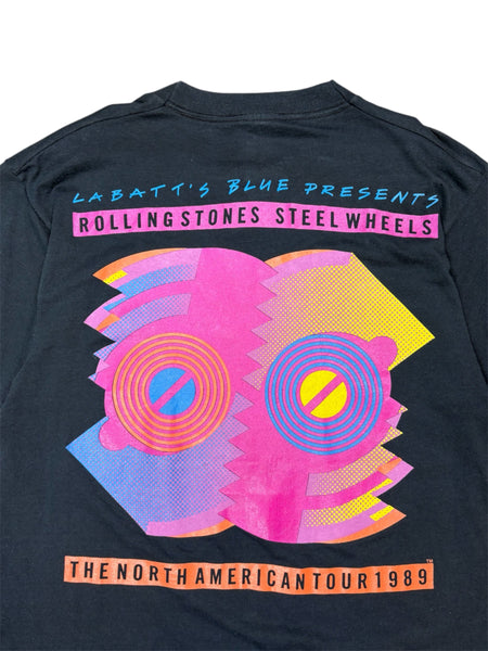1989 Rolling Stones Steel Wheels Tour tee - L