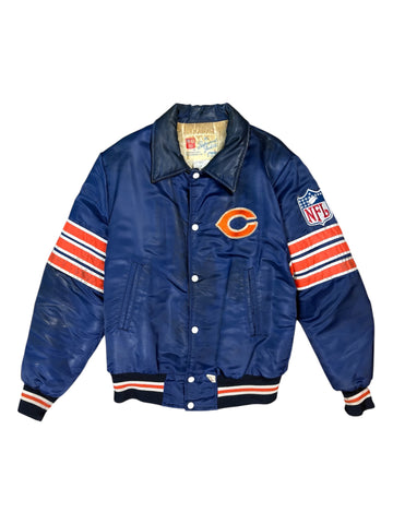 Vintage Shain Chicago Bears insulated satin jacket - M