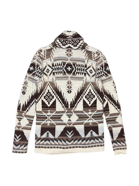 Ralph Lauren aztec collared cardigan sweater - M