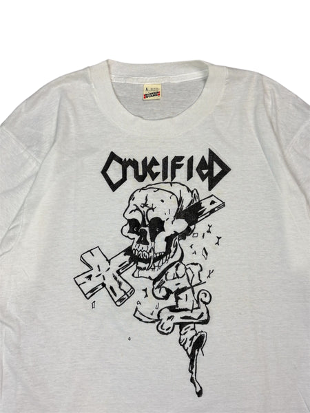 Vintage Crucified band tee - L