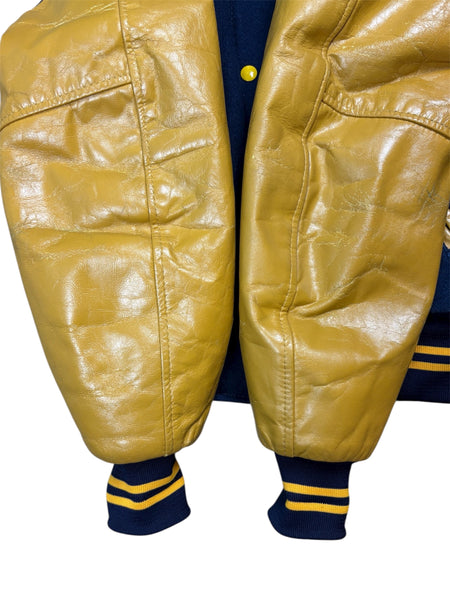 Vintage 1983 Notre Dame Fightin’ Irish Sr. Football Champs leather varsity jacket - M