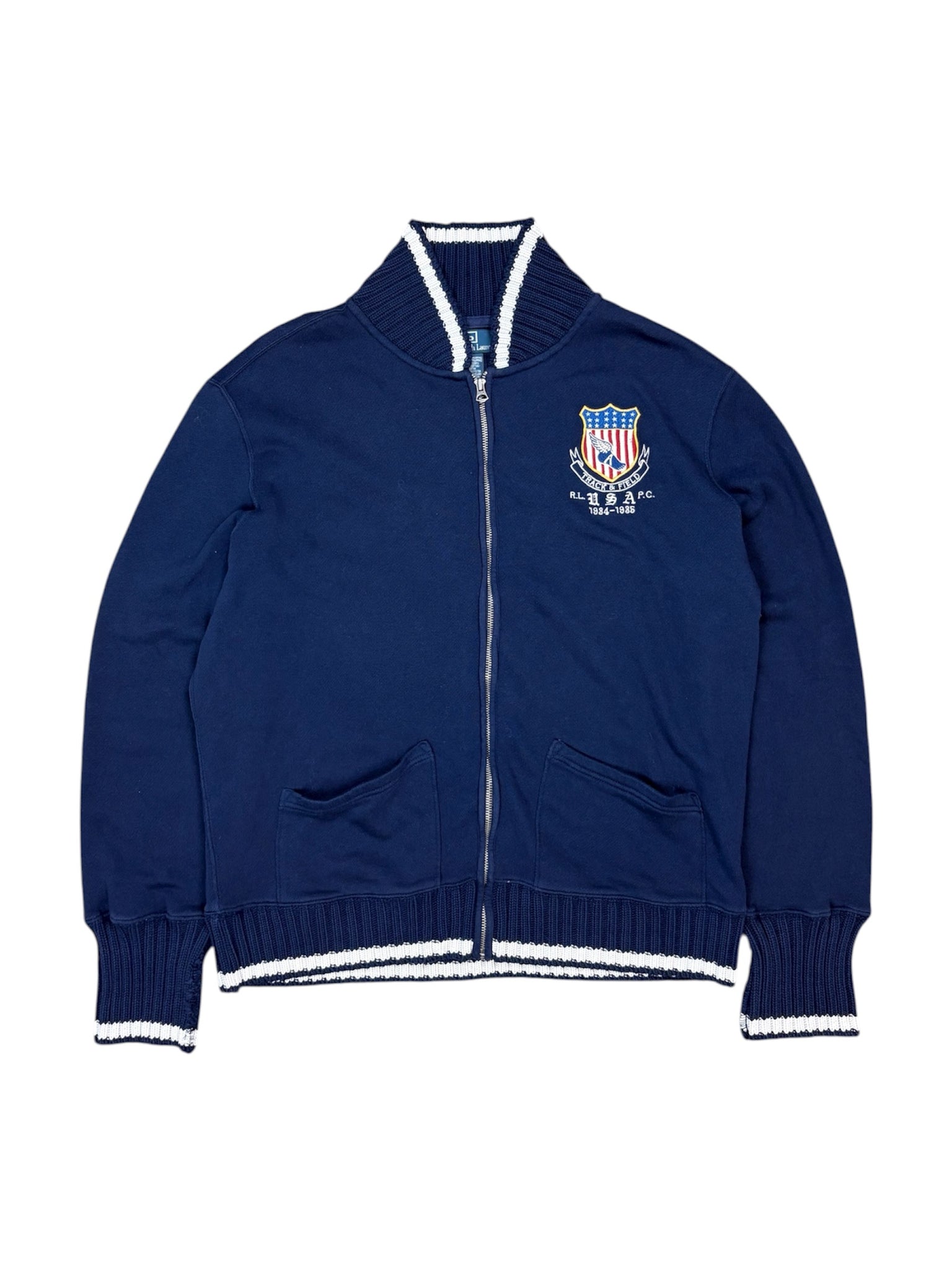 Vintage Polo Ralph Lauren Track & Field full zip sweater - XL
