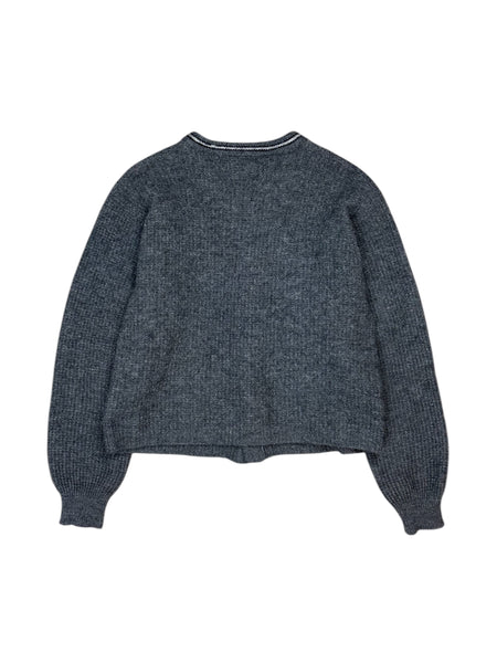Vintage 70s wool cropped cardigan - L