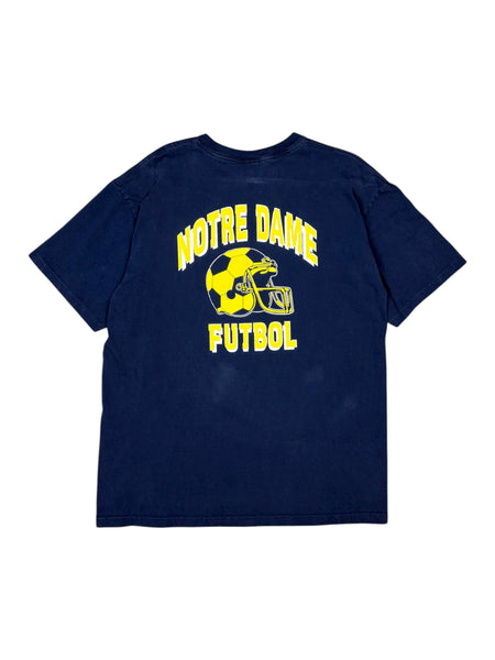 Vintage Reebok Notre Dame Futbol tee - L