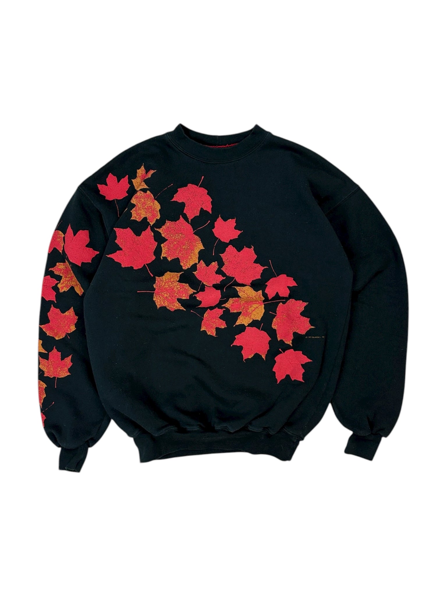 Vintage Canada puffy print maple leaf sweatshirt - M