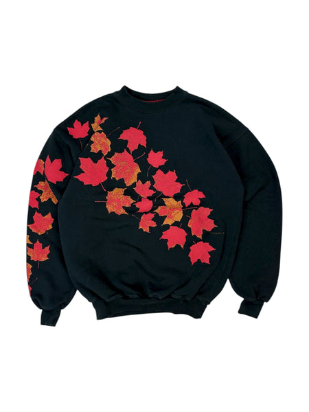 Vintage Canada puffy print maple leaf sweatshirt - M
