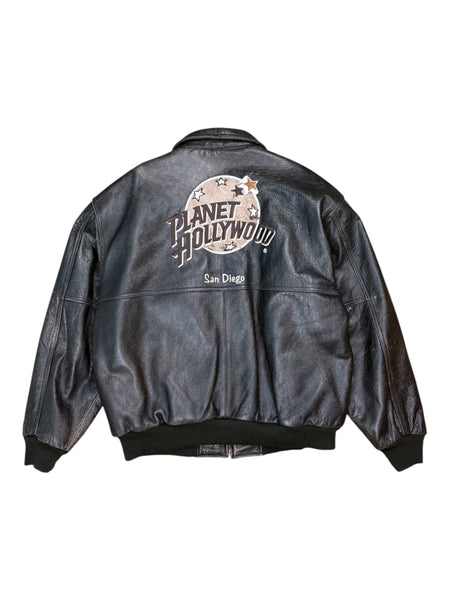 Vintage Planet Hollywood San Diego leather jacket - XL
