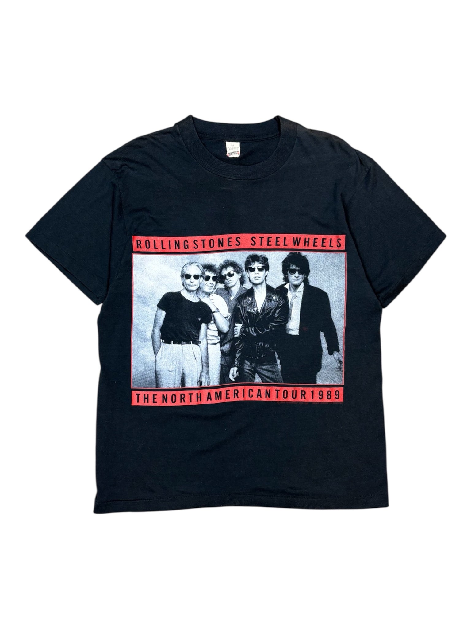 1989 Rolling Stones Steel Wheels Tour tee - L