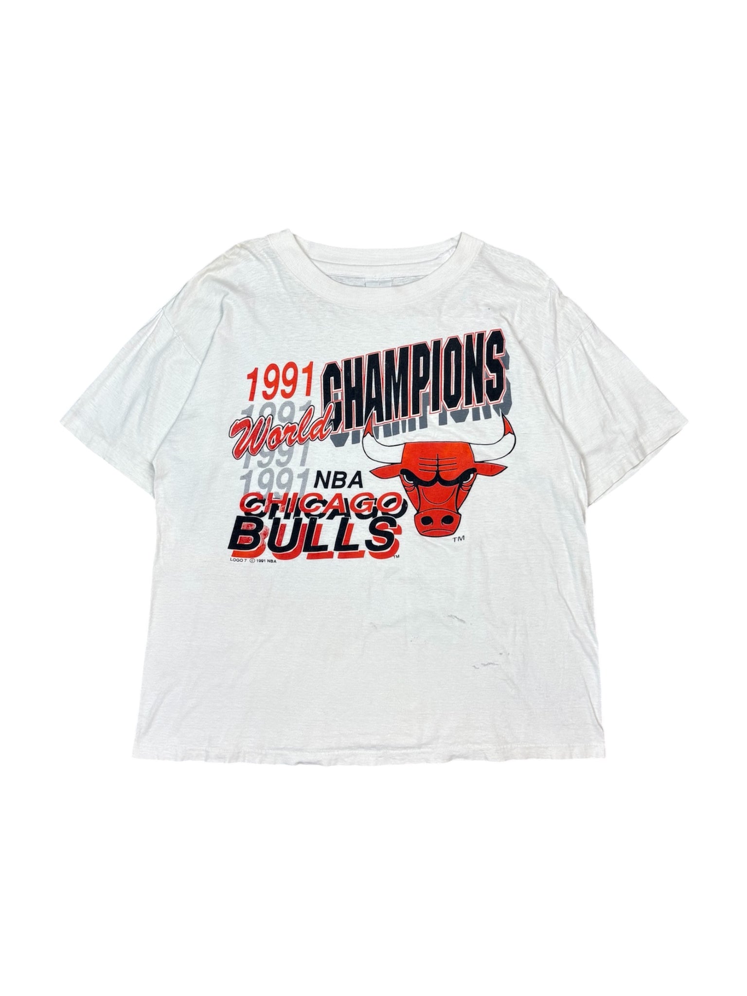 Vintage 1991 Chicago Bulls World Champions tee - L