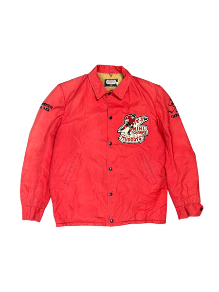 Vintage 1970 NIHL Champs Mudcats hockey jacket - M
