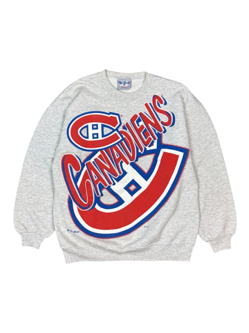 Vintage 90s The Game Montreal Canadiens big graphic sweatshirt - L
