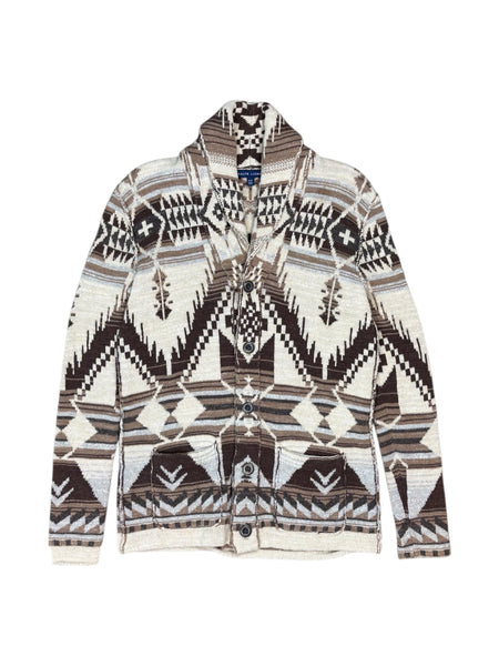 Ralph Lauren aztec collared cardigan sweater - M