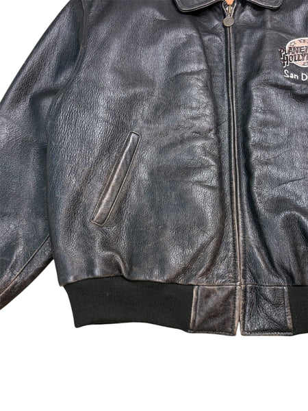 Vintage Planet Hollywood San Diego leather jacket - XL