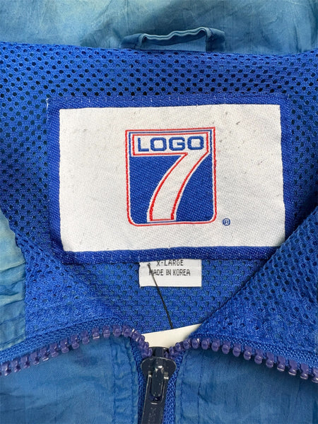 Vintage faded Logo 7 New England Patriots windbreaker - XL