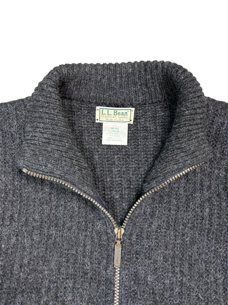 Vintage L.L. Bean full zip wool sweater - L