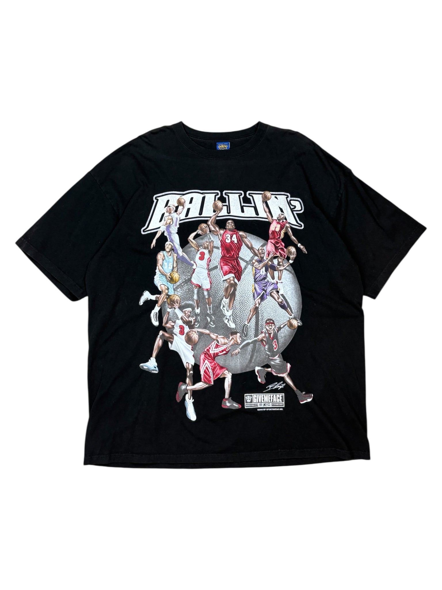 2006 Ballin’ Give Me Face NBA Stars tee - 3XL