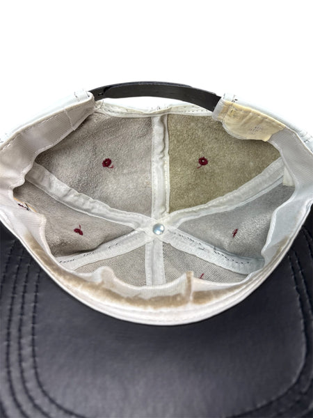 Vintage Washington Redskins leather snapback hat