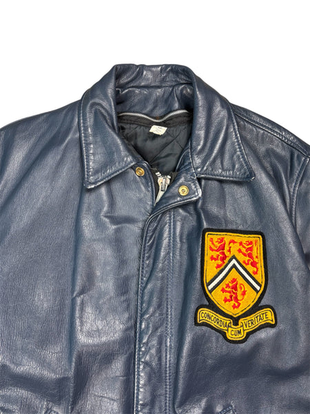 Vintage University of Waterloo leather jacket - L