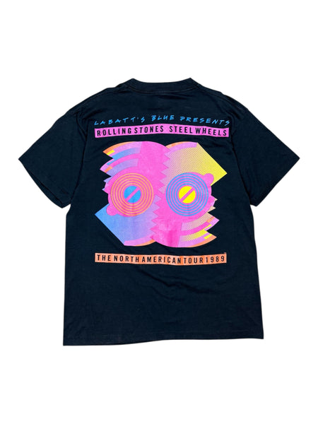 1989 Rolling Stones Steel Wheels Tour tee - L