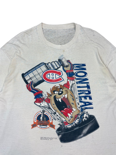 Vintage 1993 Montreal Canadiens Stanley Cup Taz tee - XL