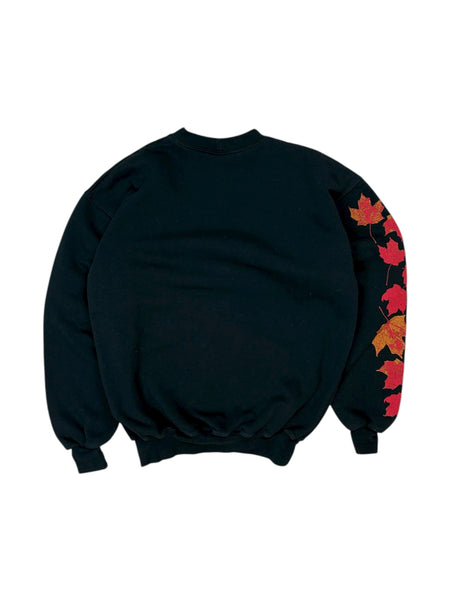 Vintage Canada puffy print maple leaf sweatshirt - M