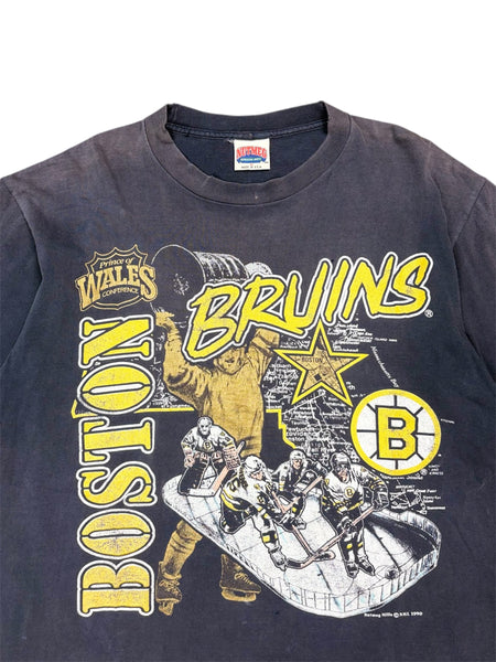 1990 Nutmeg Mills Boston Bruins graphic tee - XL