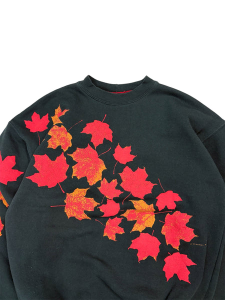 Vintage Canada puffy print maple leaf sweatshirt - M