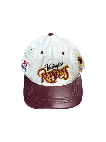 Vintage Washington Redskins leather snapback hat