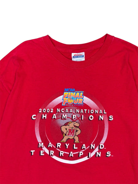 2002 Maryland Terrapins Basketball NCAA National Champions tee - L