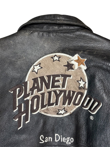 Vintage Planet Hollywood San Diego leather jacket - XL