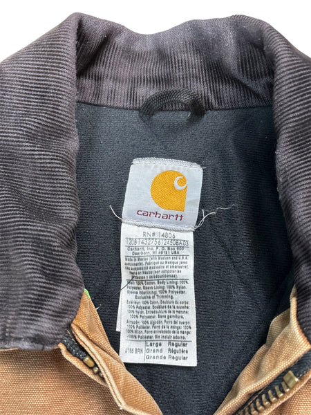 Carhartt J165 insulated faded brown jacket - L