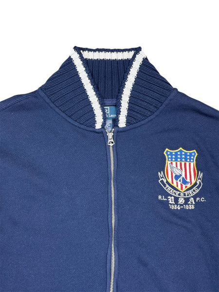 Vintage Polo Ralph Lauren Track & Field full zip sweater - XL