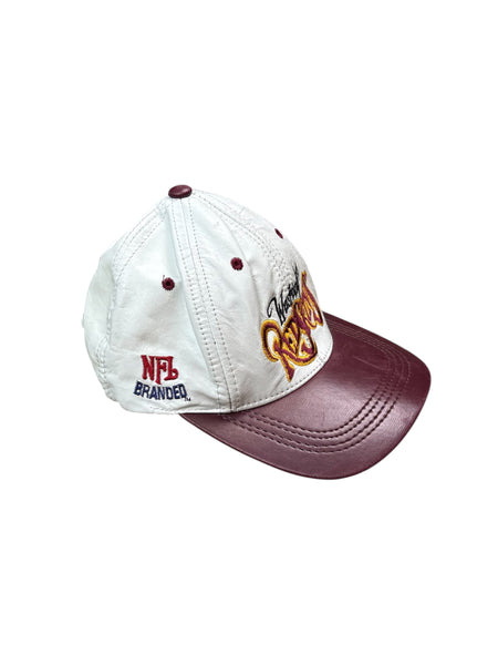 Vintage Washington Redskins leather snapback hat