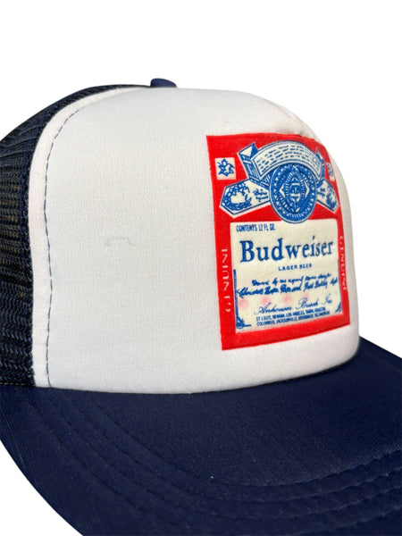 Vintage Budweiser snapback trucker hat
