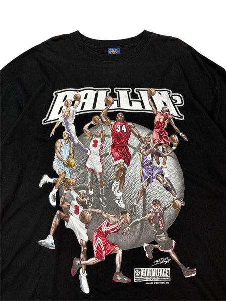 2006 Ballin’ Give Me Face NBA Stars tee - 3XL