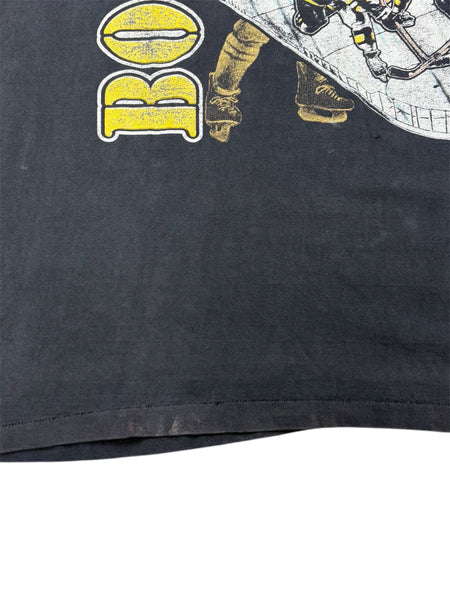 1990 Nutmeg Mills Boston Bruins graphic tee - XL