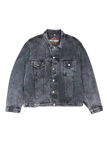 Vintage Harley Davidson Born in the USA jean jacket - L