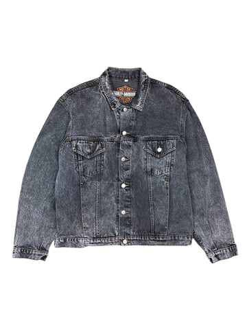 Vintage Harley Davidson Born in the USA jean jacket - L