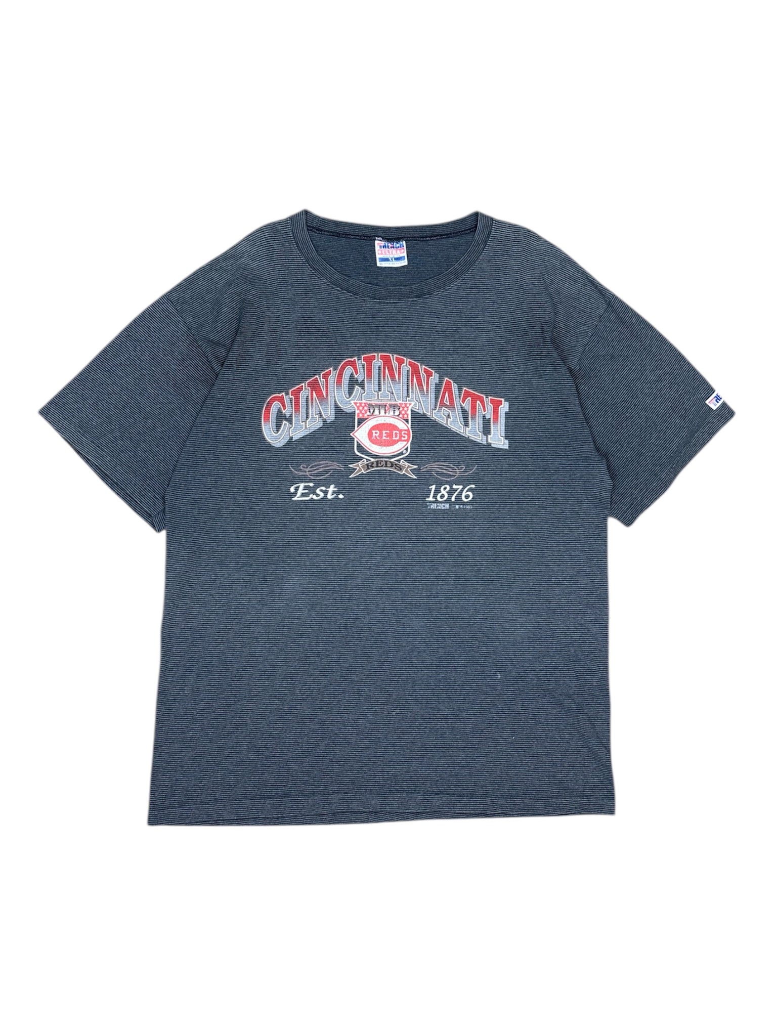 Vintage 1993 Cincinnati Reds striped tee - XL