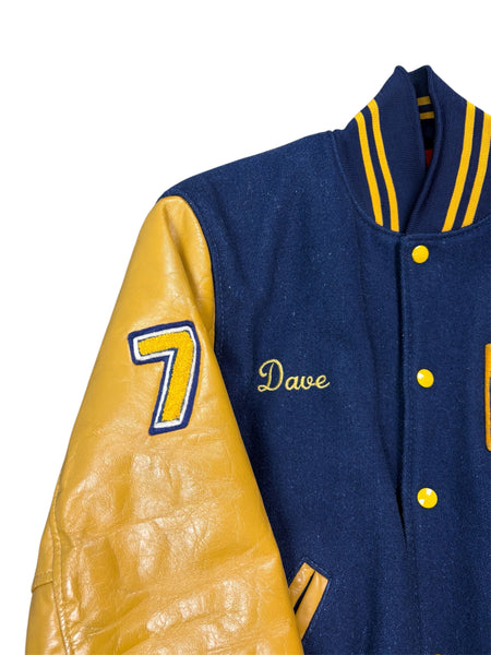 Vintage 1983 Notre Dame Fightin’ Irish Sr. Football Champs leather varsity jacket - M