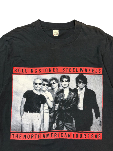 1989 Rolling Stones Steel Wheels Tour tee - L