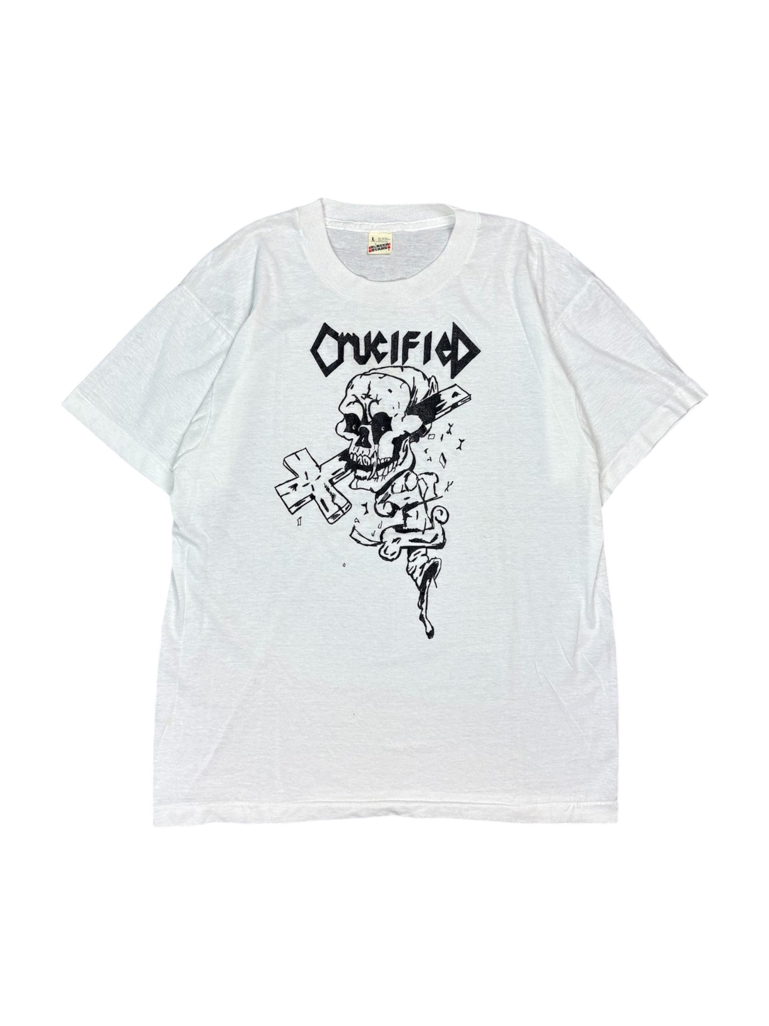 Vintage Crucified band tee - L