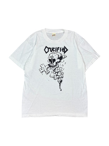 Vintage Crucified band tee - L