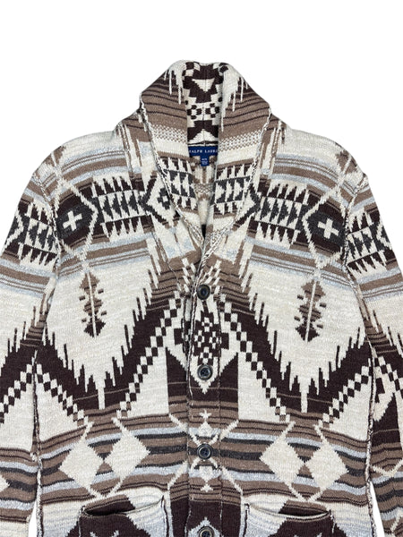 Ralph Lauren aztec collared cardigan sweater - M