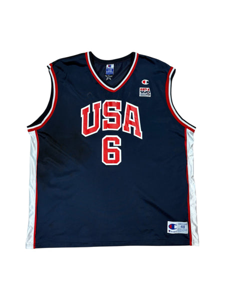 Vintage Champion Team USA Allan Houston jersey - XL
